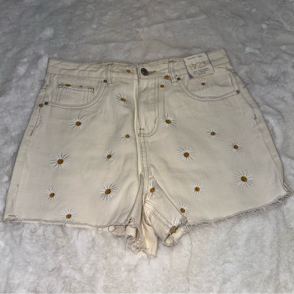 NEW Khaki + blue shorts